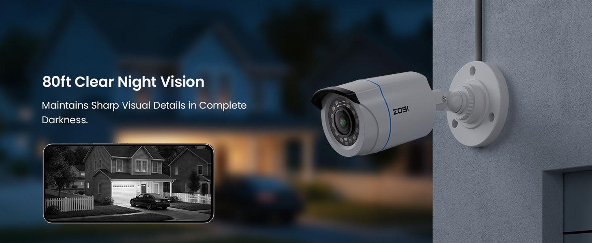 ZOSI 1080P 16CH Überwachungskamera Set Aussen, Personen- und Fahrzeugerkennung, 4TB DVR Rekorder, Videoüberwachung für Haus- und Geschäftsüberwachung