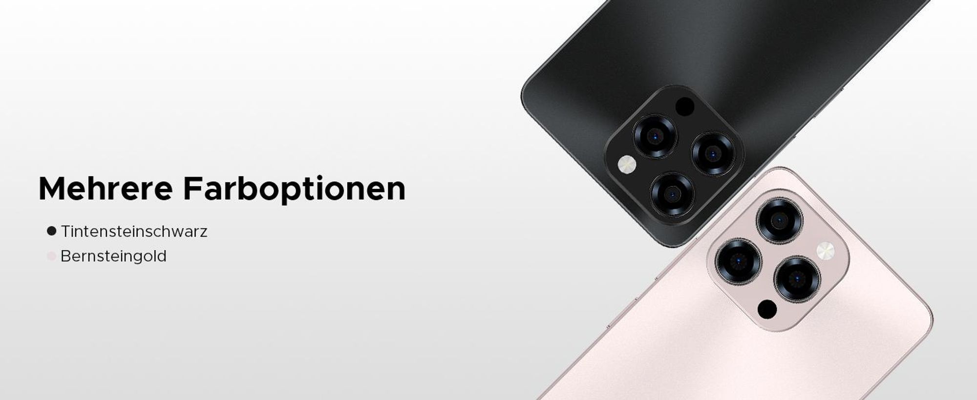 DOOGEE Note 58 Pro smartphone, Android 16, 6,75" scherm met 90Hz, 6250mAh batterij, 64GB RAM + 256GB opslag, 4G, 16MP camera, NFC, vingerafdruksensor, zonder abonnement