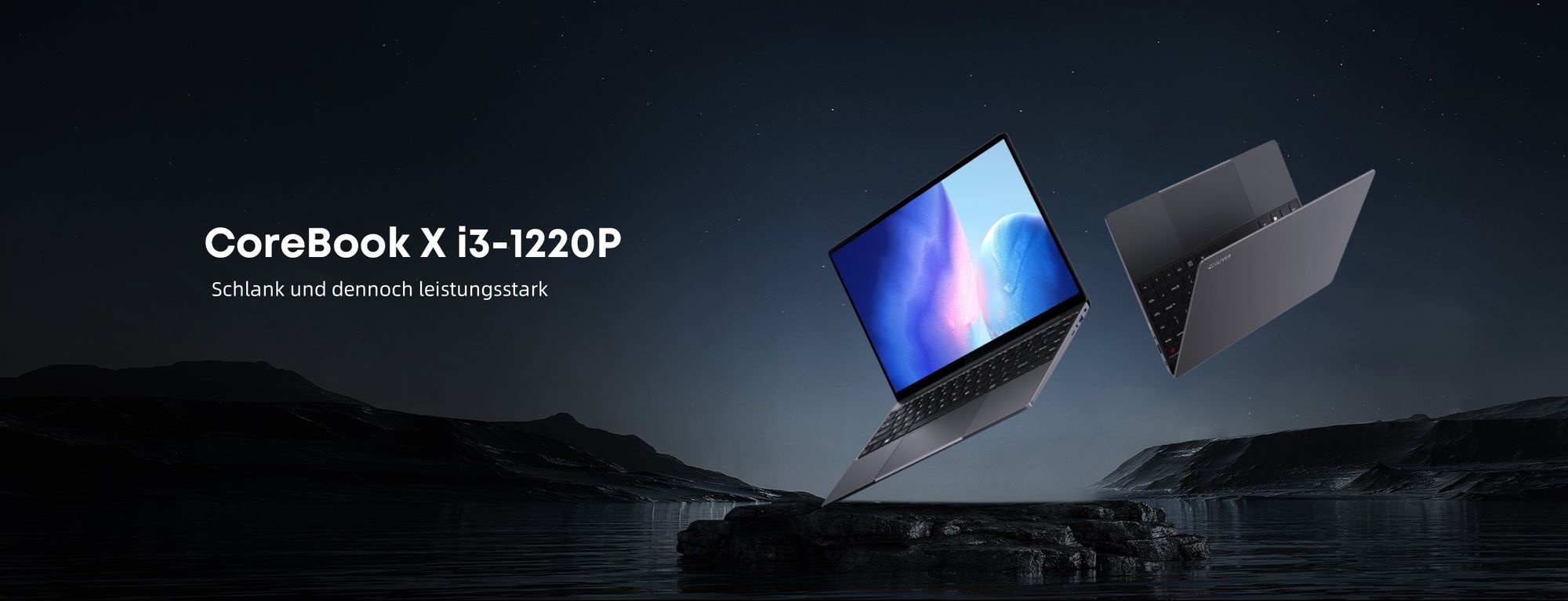 Laptop CHUWI CoreBook X - Prozessor Intel Core i3-1220P 14" Bildschirm Windows 11 16GB+512GB 4000mAh Akku - Grau