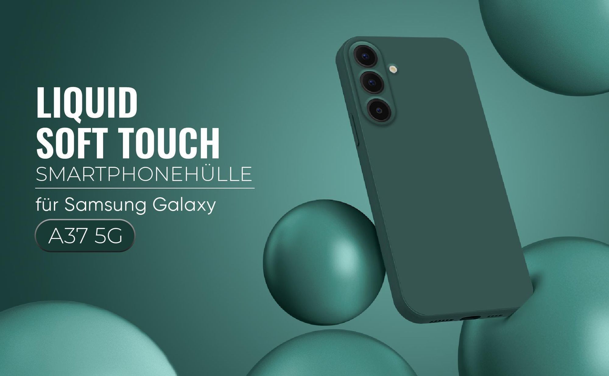 Liquid Soft Touch Smartphone Hülle in Grün für Samsung Galaxy A37 5G