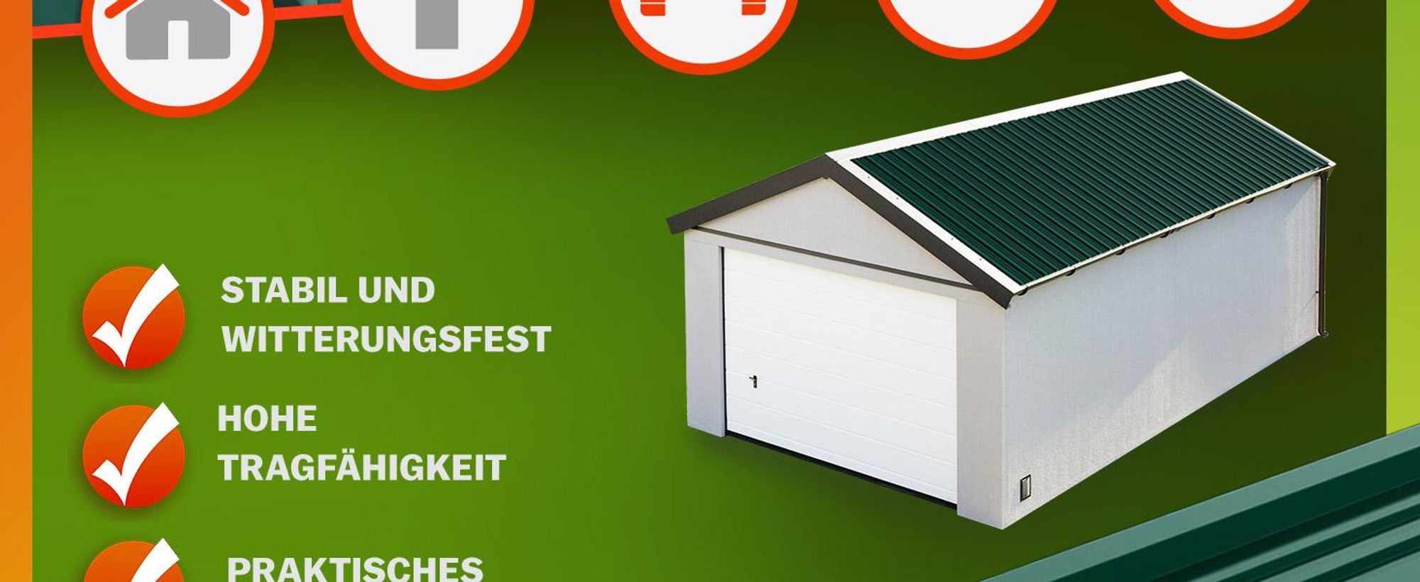GARDEBRUK® 14x Trapezbech 110x46cm