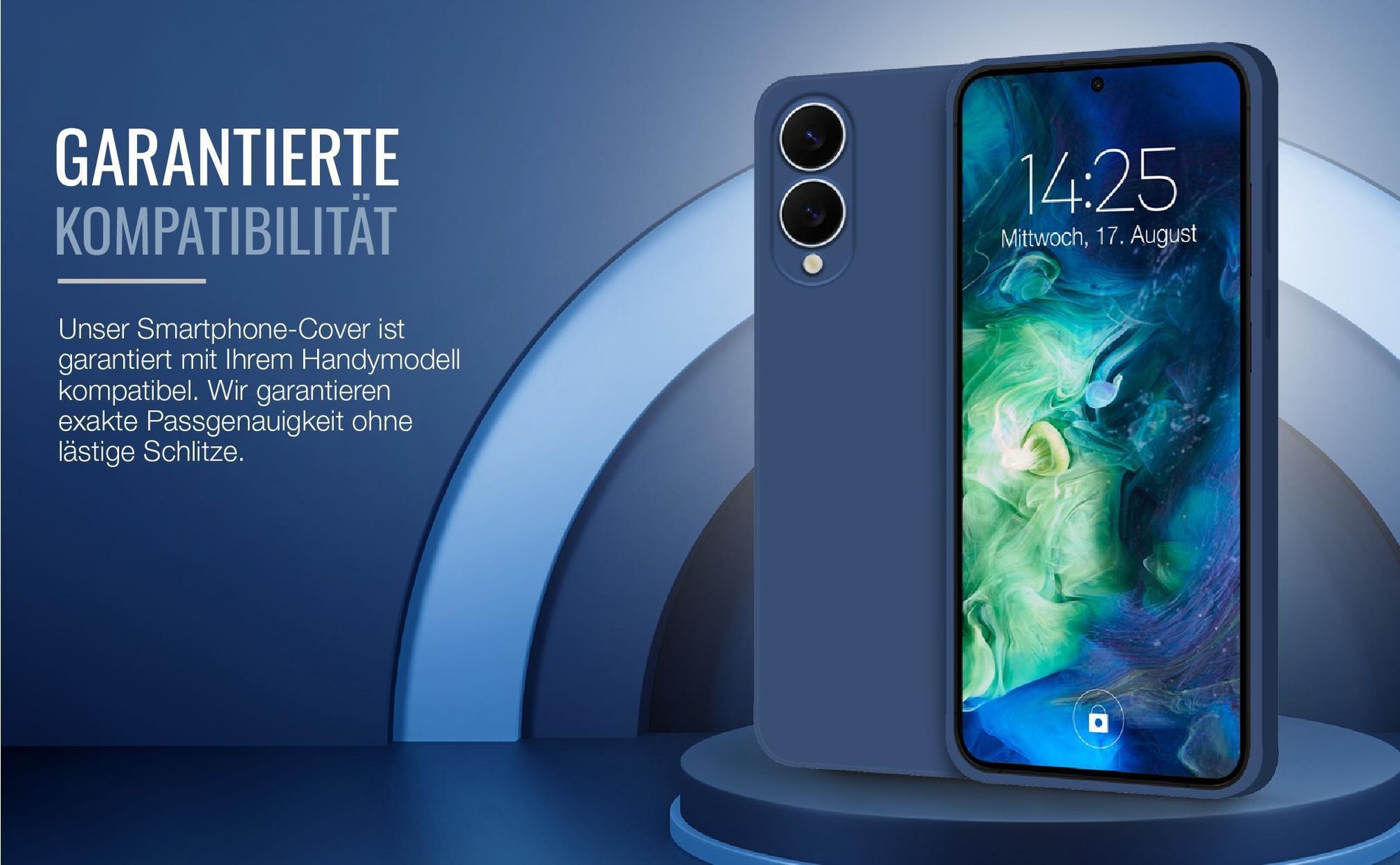Exakt passgenaues Smartphone Backcover in Blau für Samsung Galaxy S25 Edge