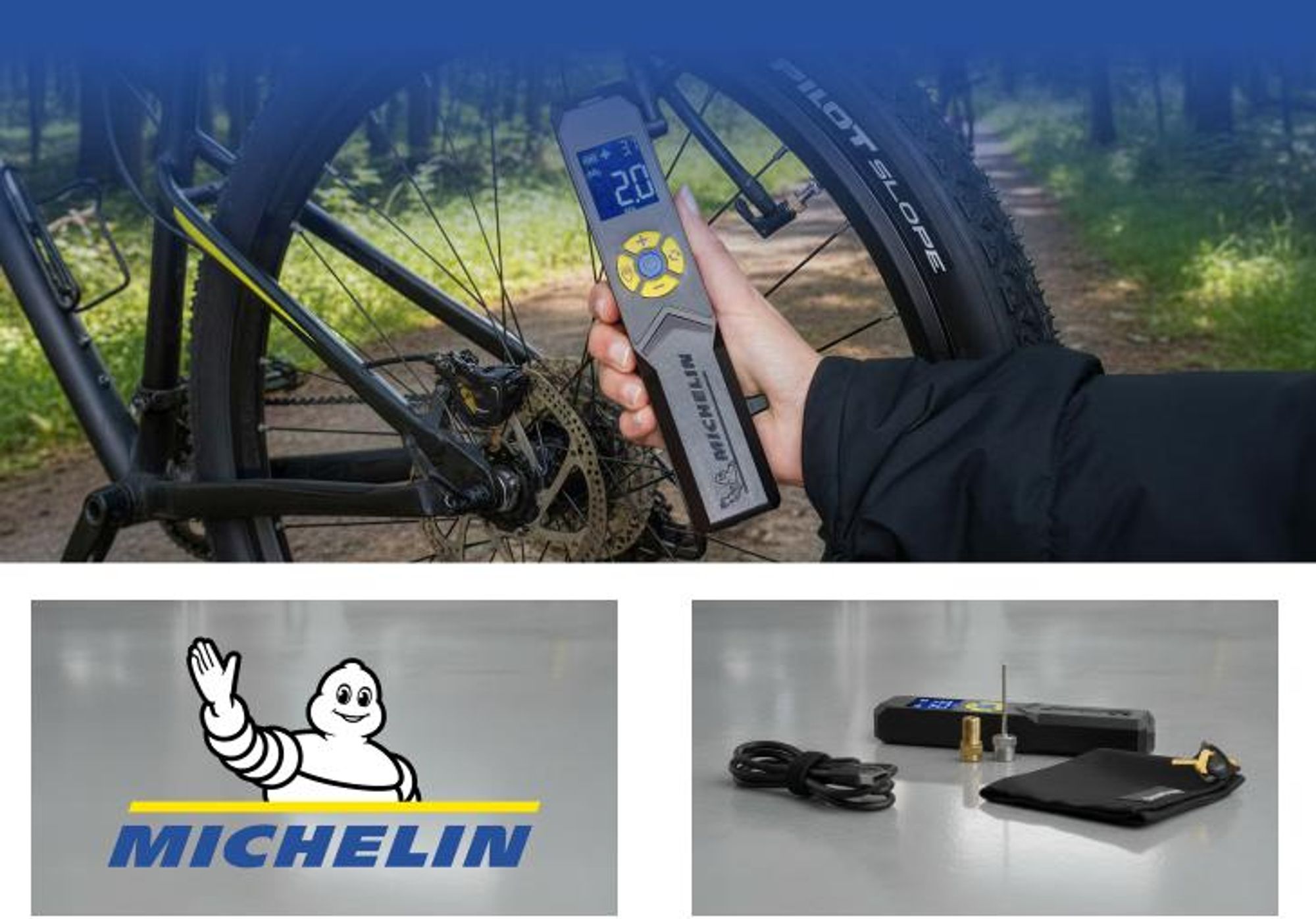 MICHELIN Air Power Mini 1 Akku-Kompressor 9,9 bar mit Digitaldisplay