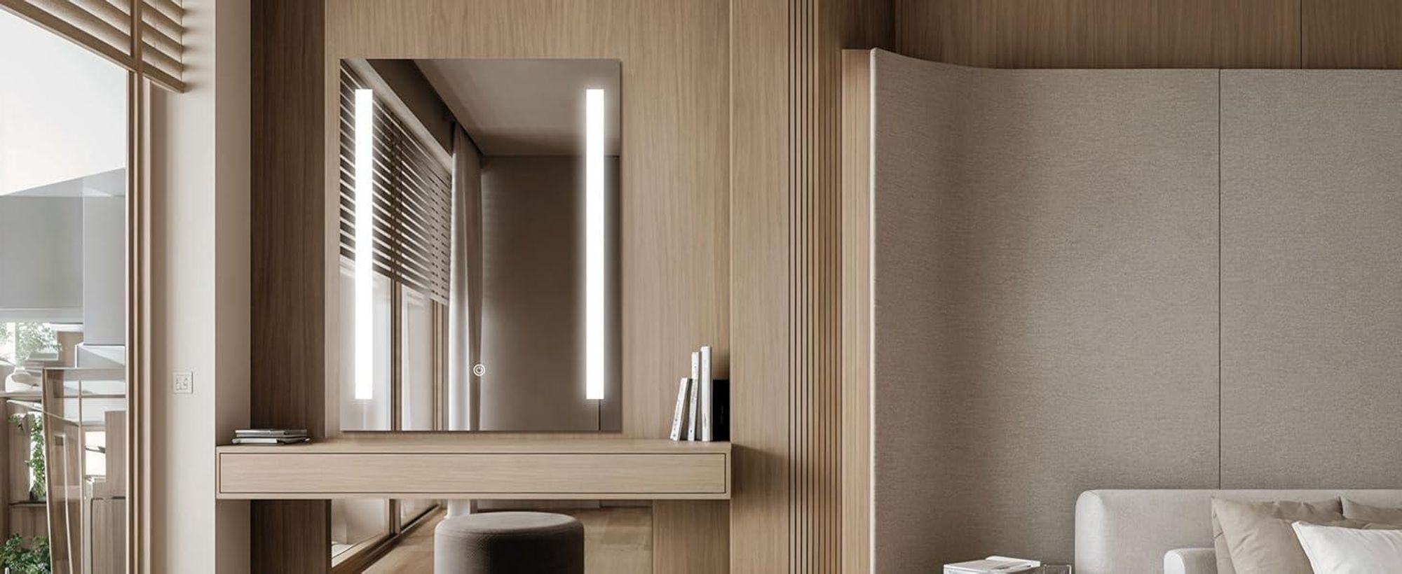 HOKO Miroir de salle de bain LED antibuée Miroir mural 60x80cm+horloge+changement de LED (blanc chaud-blanc froid-neutre. avec interrupteur tactile et enclenchable avec interrupteur mural)