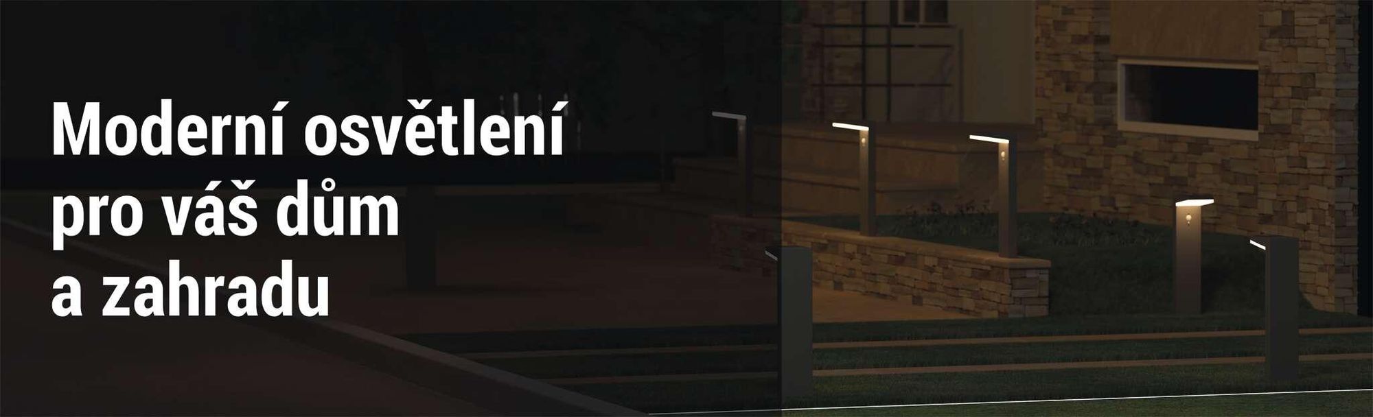 EMOS Solární LED stojací lampa VEREA s detektorem pohybu pro zahradu, vodotěsná, 460lm, teplá bílá, z hliníku pro montáž na zem, ZGK0B4S