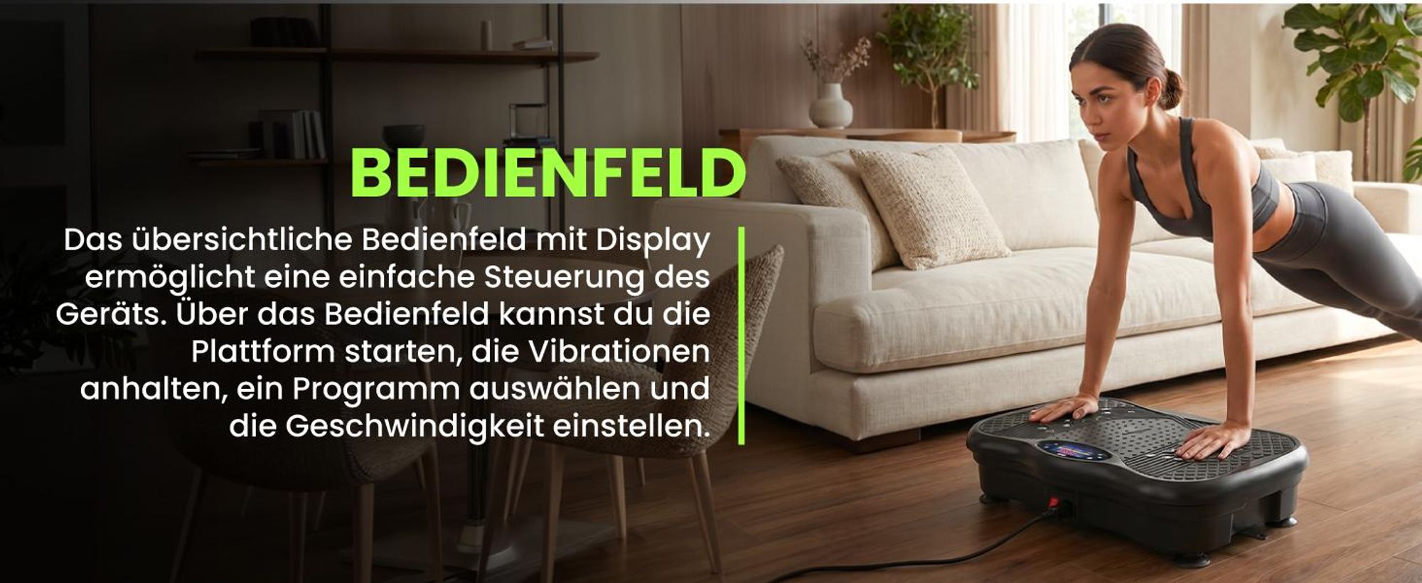Vibrationsplatte Fitnessplatte 150W Trainingsbänder Fernbedienung 150kg Lautsprecher Expander