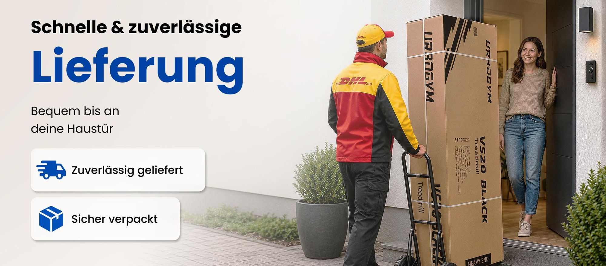 URBOGYM V520 Laufband klappbar bis 15 km/h, 1,5 PS, 12 Programme, 3 Steigungsstufen, Bluetooth, bis 130 kg