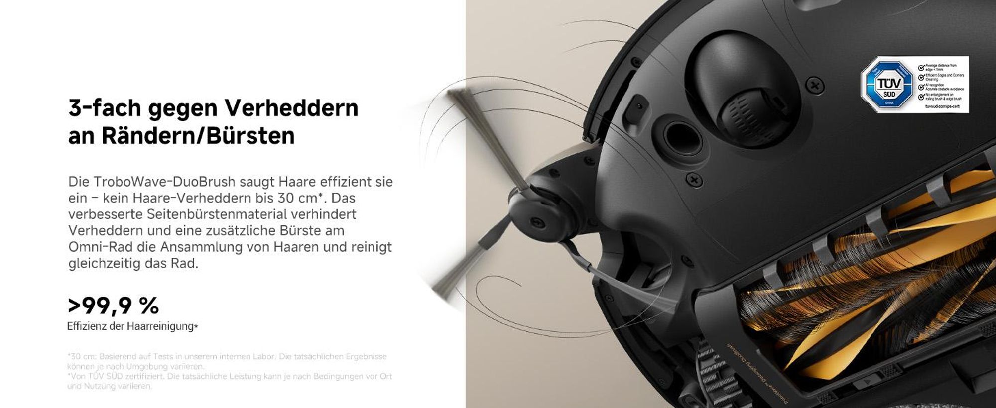 MOVA V50 Ultra Saug- & Wischroboter 24.000 Pa, FlexiRise Navigation, Warmwasser-DuoSolution, Schwarz + Extra 1 L Reinigungsflüssigkeit