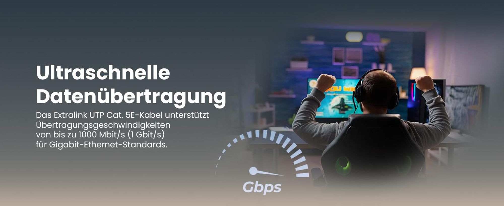 Extralink CAT5E FTP F/UTP V2 Netzwerkkabel Außen 305 m LAN Kabel