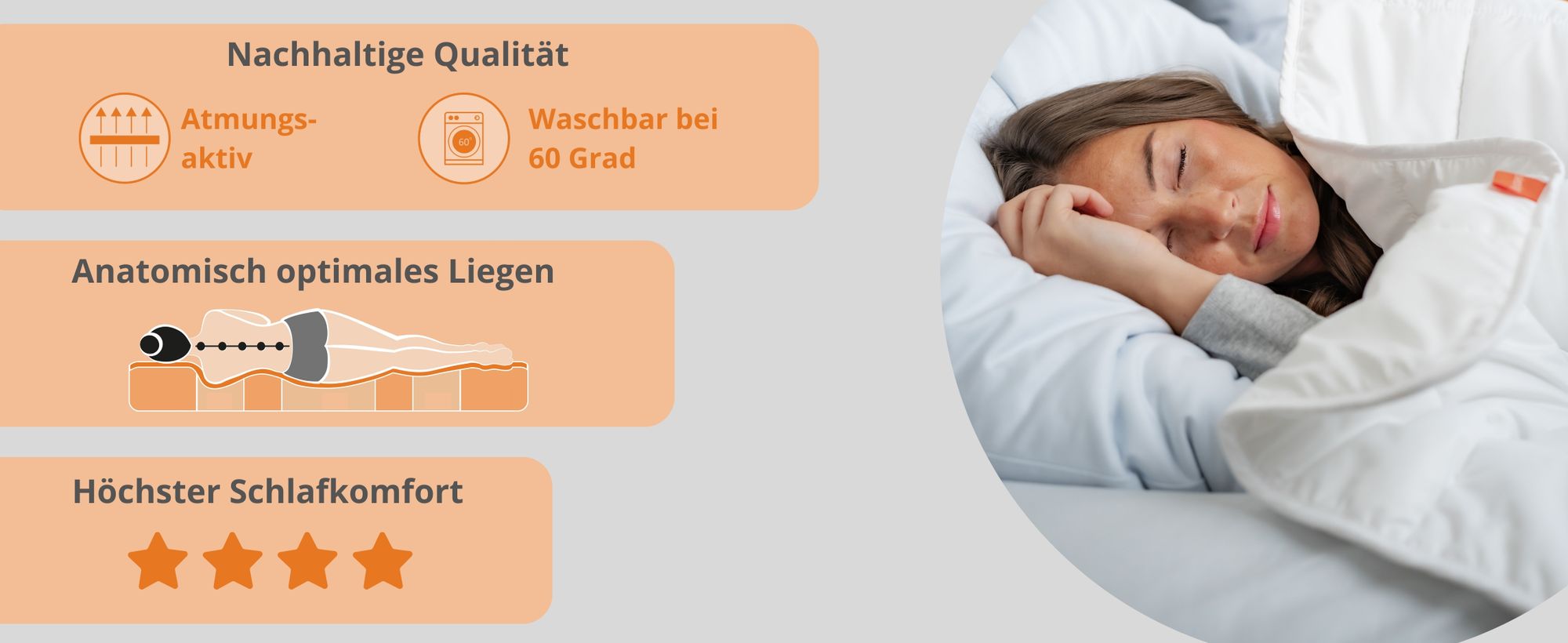 ergonomische 7-Zonen Kaltschaummatratze, 100 x 200 cm, H2 & H3, 11 cm, Duo-Härtegrad, Wendematratze, sleepling PureComfort