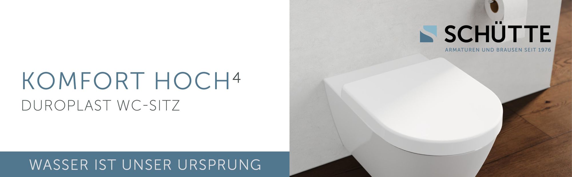 SCHÜTTE Duroplast WC-Sitz passend für Laufen PRO, Villeroy & Boch O NOVO, Vitra S50, weiß