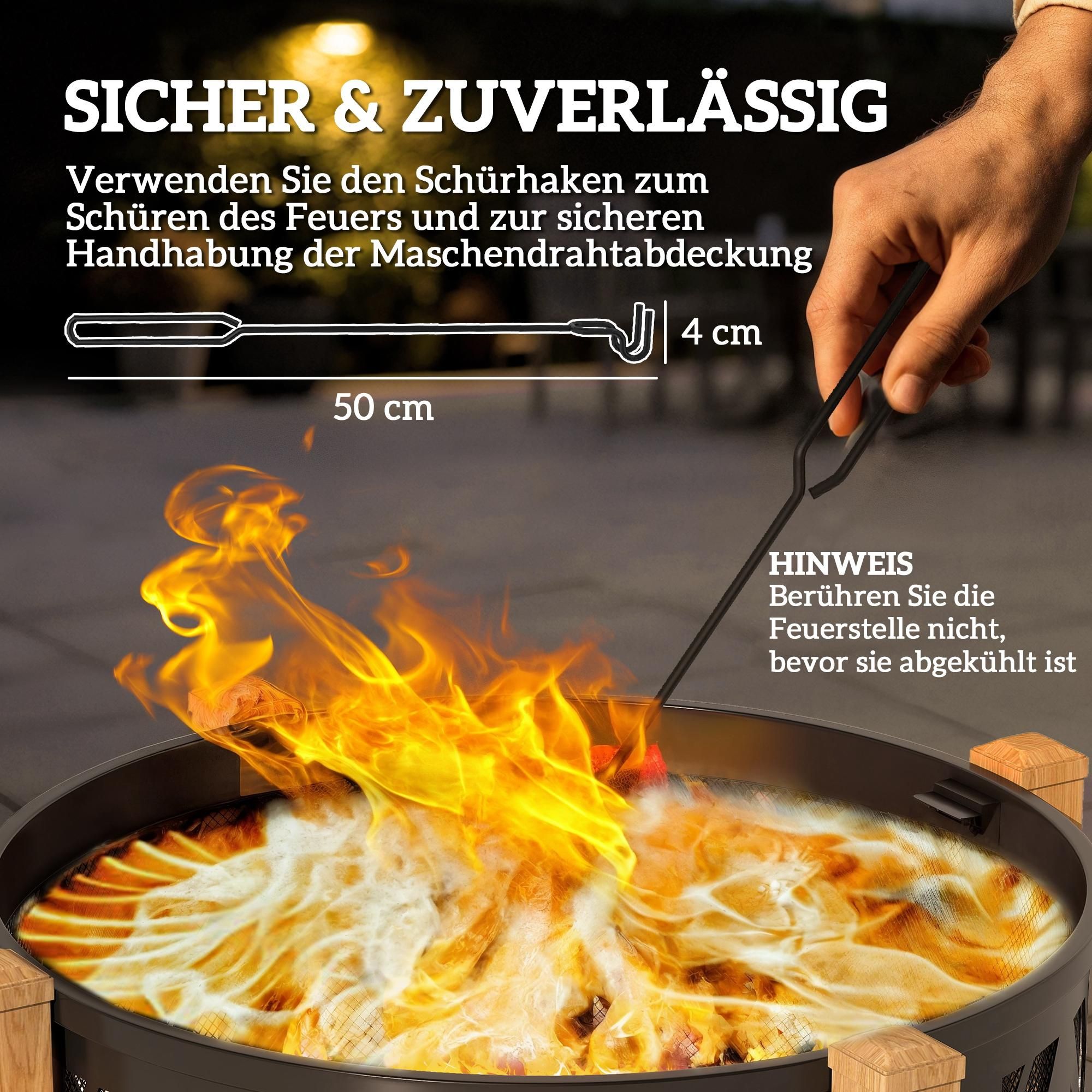 rund groß Grill