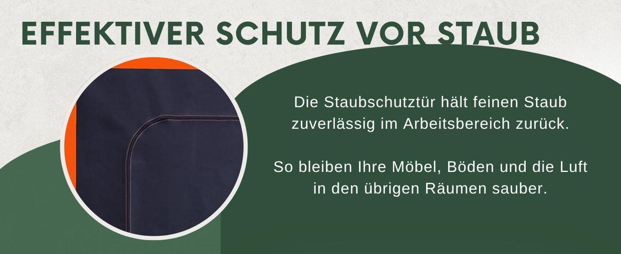 2x Bautür Staubtür Staubvorhang Staubschutztür Schmutzschleuse Staubschutz