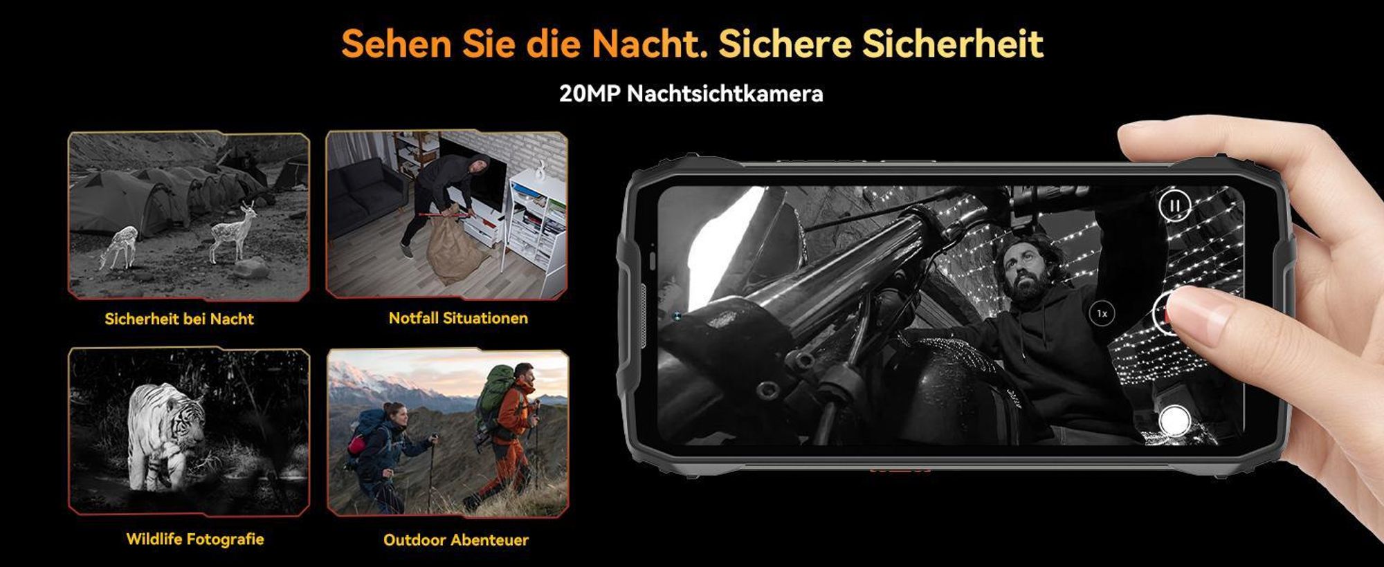 Blackview BL7000 5G Outdoor Handy 2025, 24GB+256GB/2TB Smartphone Ohne Vertrag, 6.78"FHD+,7500mAh,IP69K Wasserdicht,120Hz, Baustellenhandy,50MP+32MP