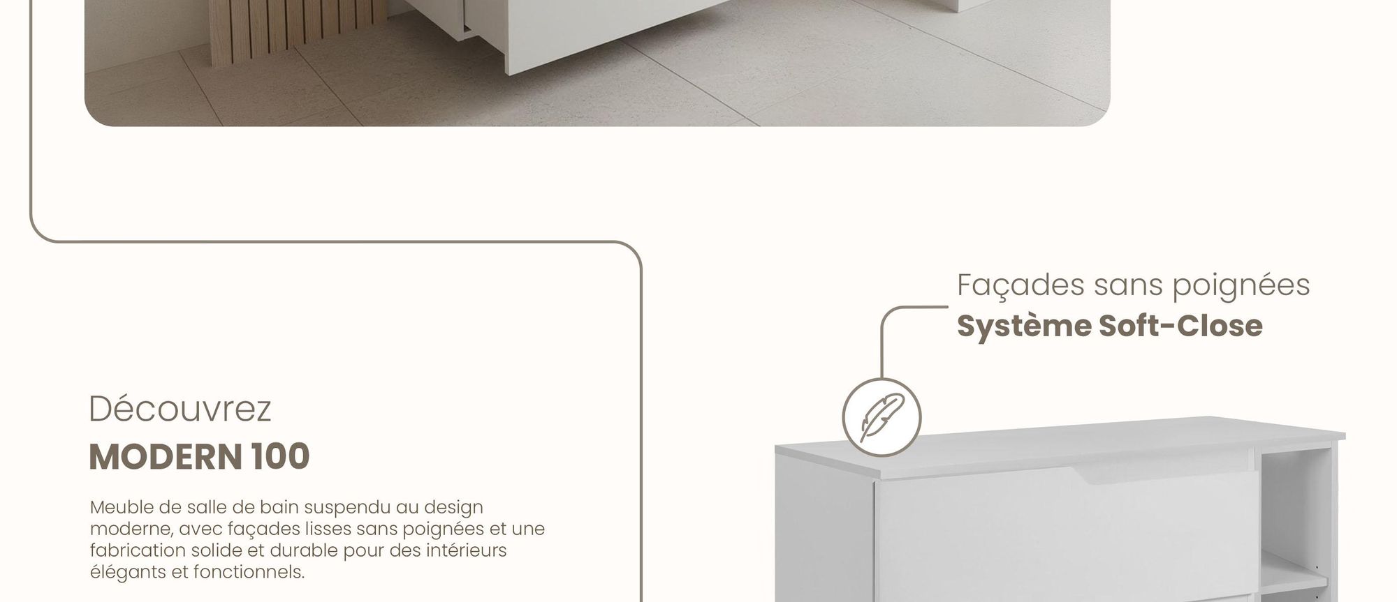RODAN, meuble de salle de bain, armoire moderne, meuble sous vasque, meuble sous lavabo