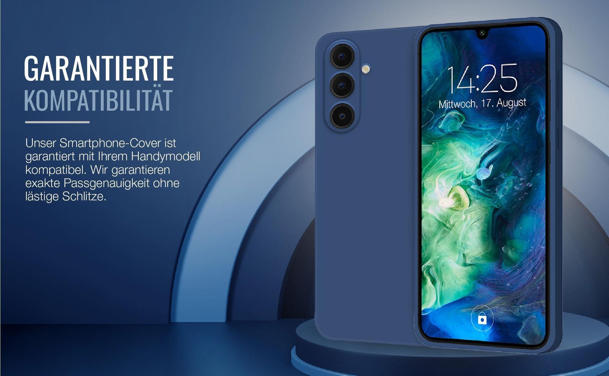 Exakt passgenaues Smartphone Backcover in Blau für Samsung Galaxy A26 5G