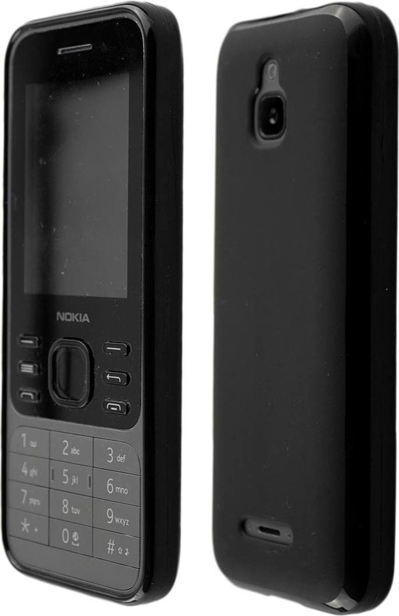caseroxx Schutz-Hülle TPU-Hülle kompatibel mit Nokia 6300 4G, Gummi Handy Tasche schwarz  Bild 1