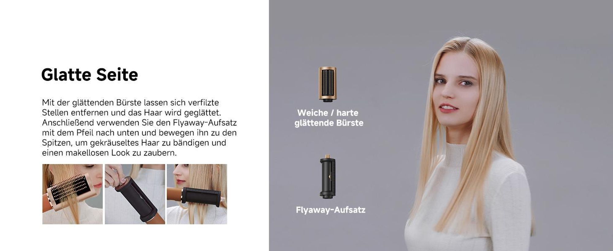 DREAME AirStyle Pro,7in1 Multistyler,Schnelltrocknend,2Lockenaufsätze,Volumen für das Haar,glättende Bürste,Kräusel Reduzierung,2026Neue Version,Braun