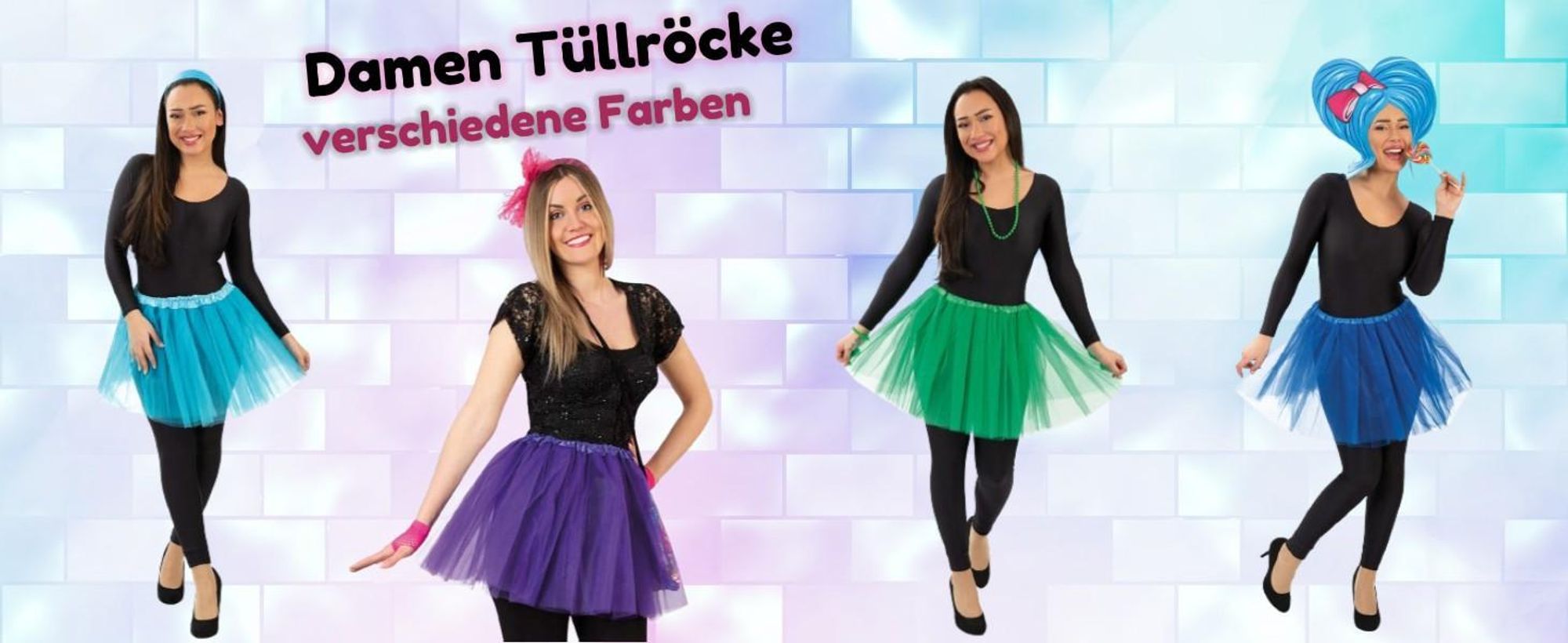 Tüllrock Damen Kostüm Tutu Petticoat Party Ballett Rockabilly Tanz Rock (gelb)