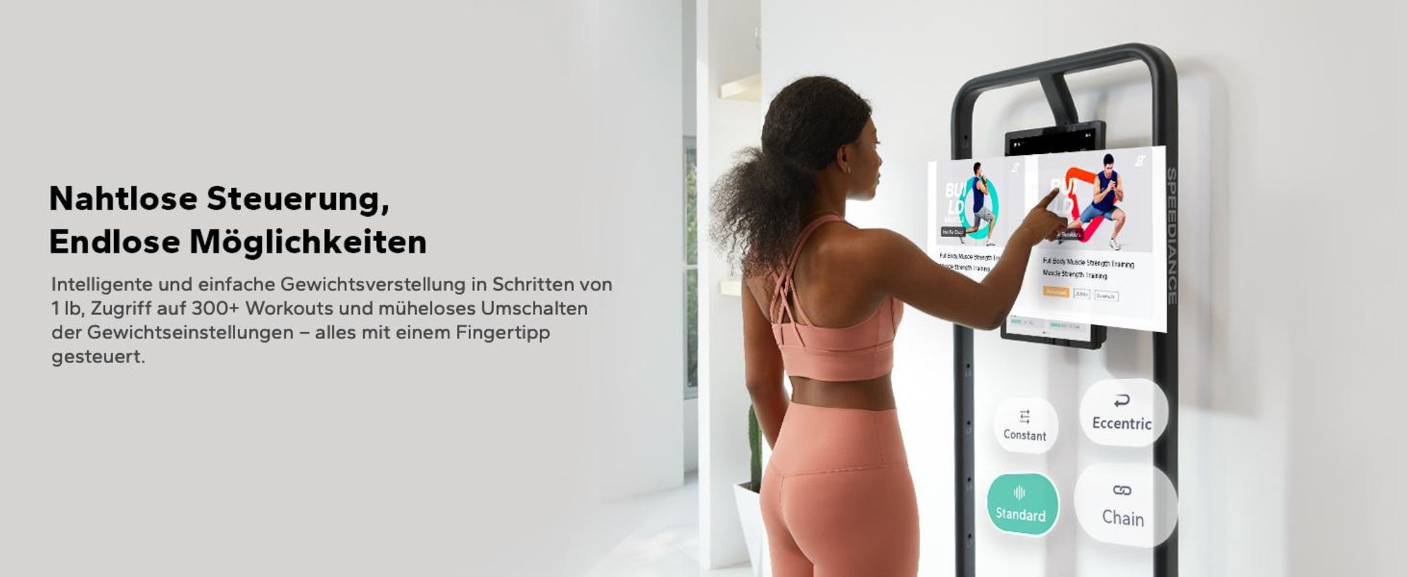 Speediance Smart Home Gym System, Gym Monster Multifunktionale Smith Maschine Home Gym Power Cage, Tragbare Kabelmaschine für Home Workout