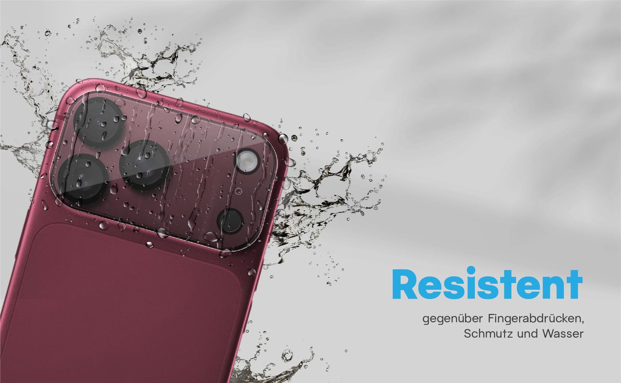 Zweierpack Kameragläser für Apple iPhone 18 Pro Max - Resistent gegen Fingerabdrücke