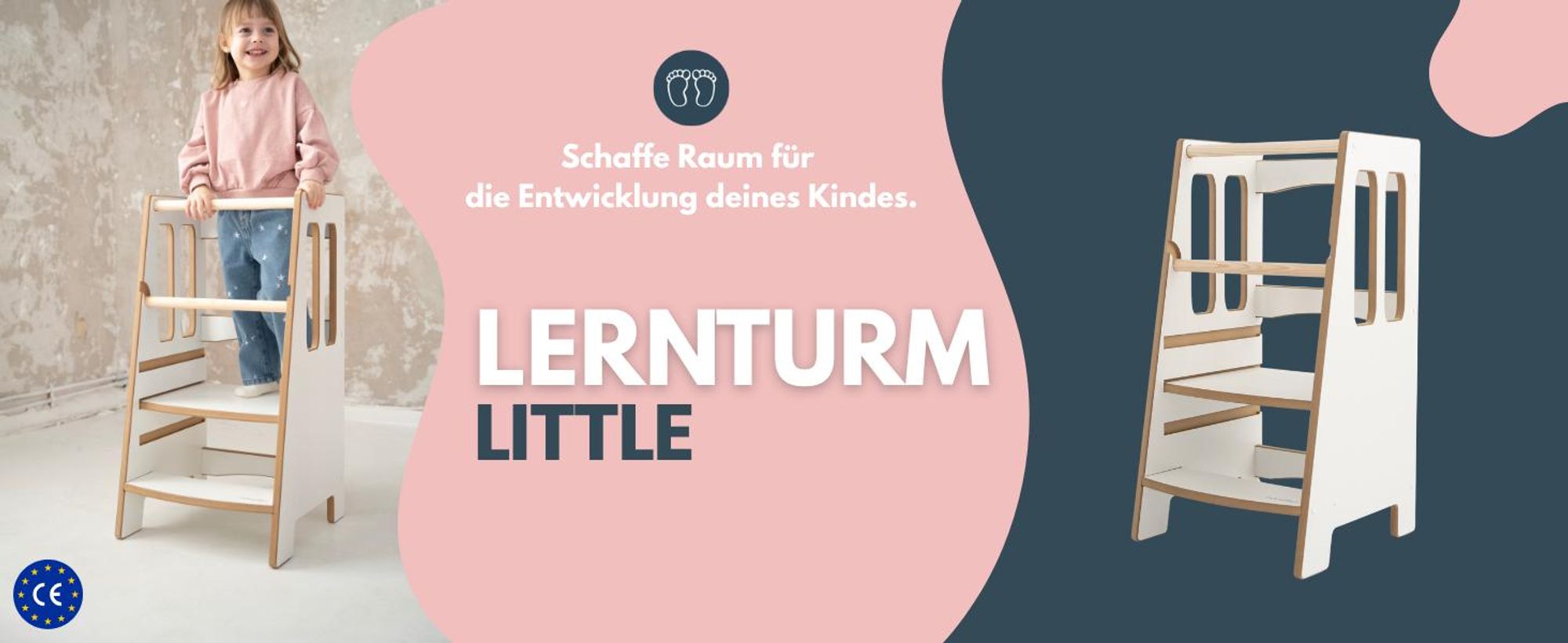 LITTLE - Montessori Lernturm Kitchen Helper Kinderplattform Küchenturm