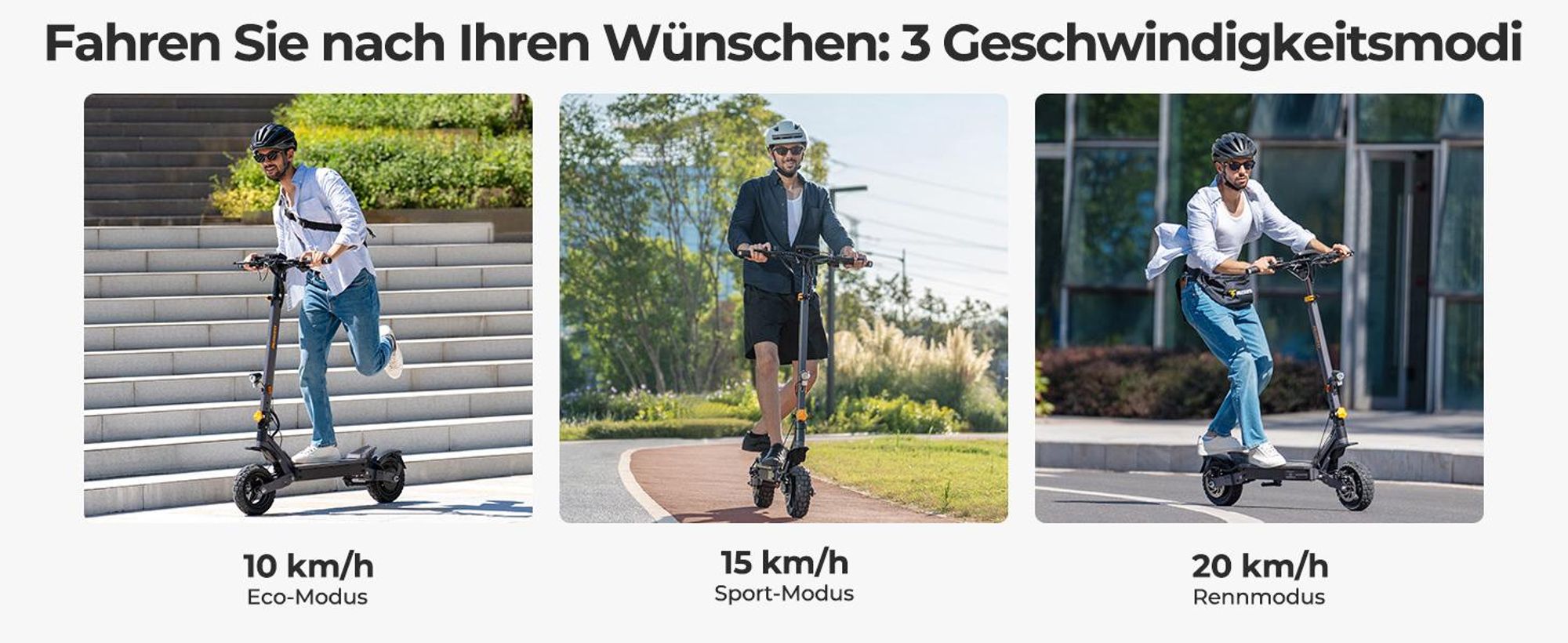 Ausom L1 ABE E-Scooter 90km Reichweite 930W Peak 10 Zoll Tubeless NFC E-ABS StVZO faltbar