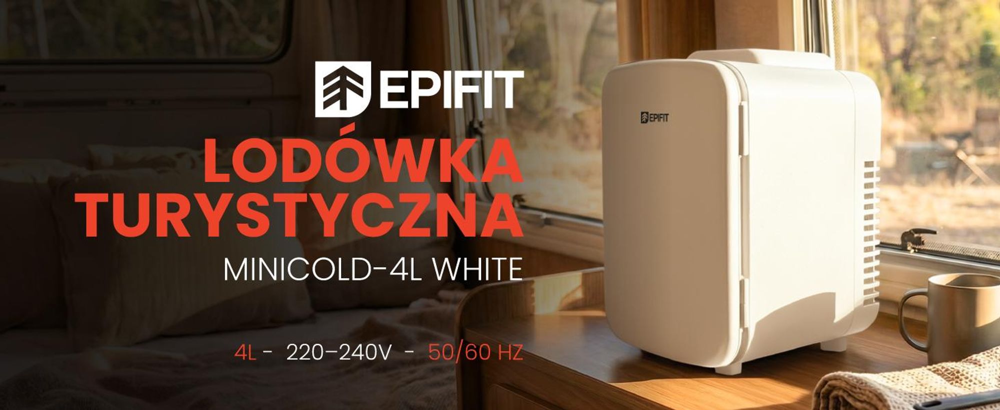 Mini lodówka turystyczna z funkcją chłodzenia i ogrzewania 4 litry do leków, kosmetyków
