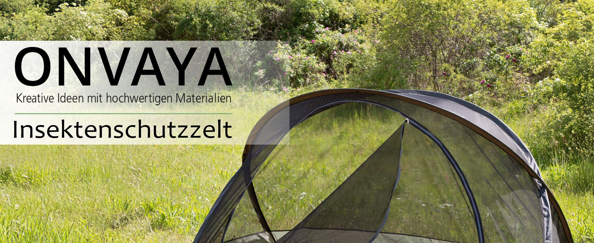 ONVAYA® Insektenschutzzelt ǀ für 2 Personen ǀ einfacher Aufbau ǀ Moskitonetz für Camping, Terrasse oder Park