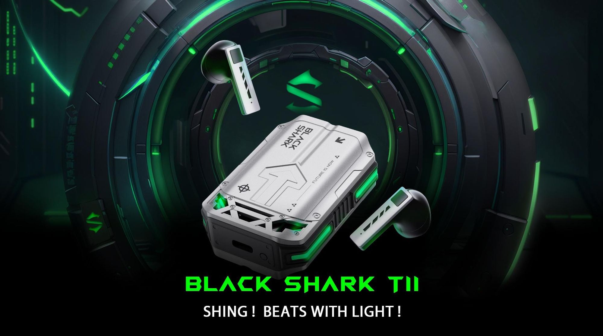 Auricolari gaming BLACK SHARK T11 Bluetooth 5.3 30h ENC Colore Grigio