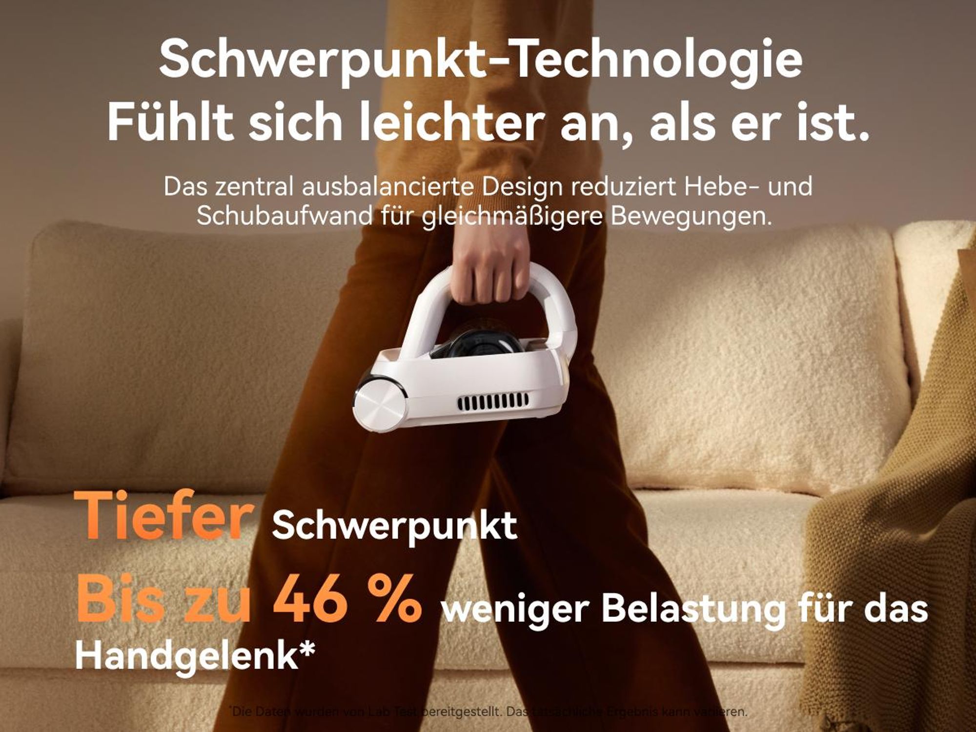 NARWAL U50 Pro Akku-Matratzenstaubsauger, 16 kPa, 58 °C, 65.000 Schläge/min, 1,65 kg, UV-C
