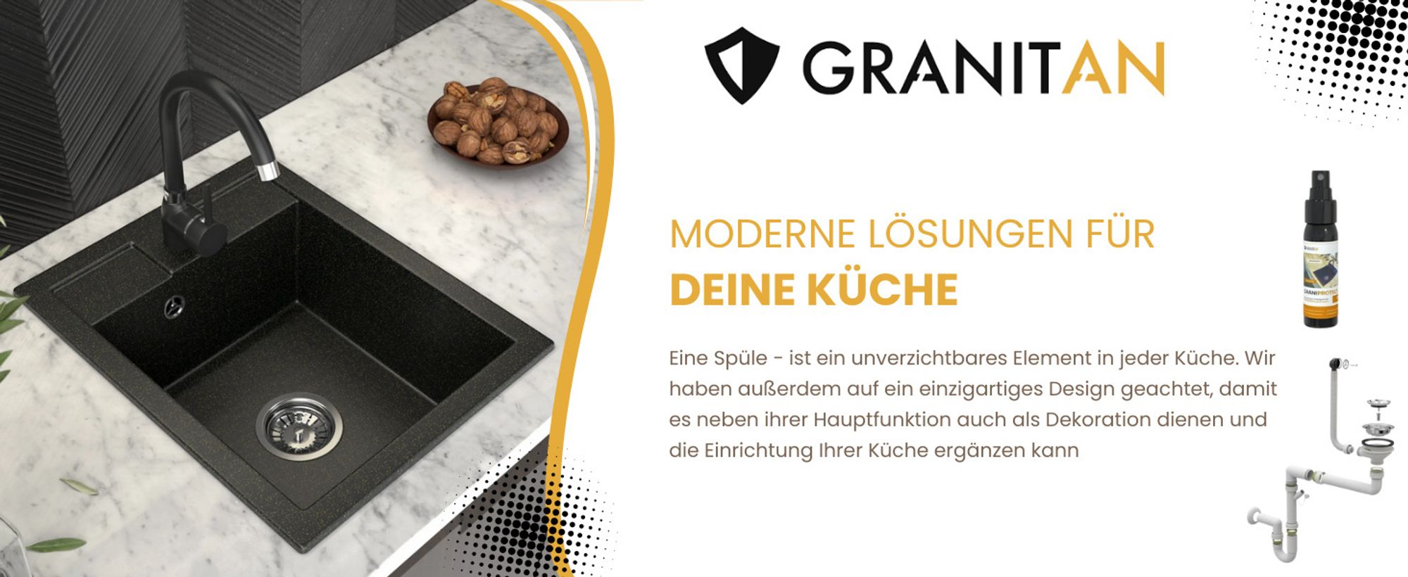 Ein Spülbecken ist ein wesentliches Element in jeder Küche