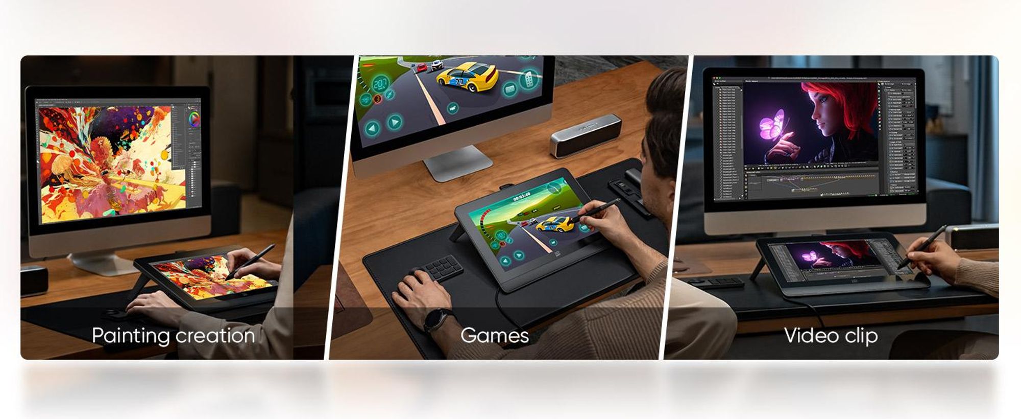 XPPen Artist Pro 14 (Gen 2), Kabelgebunden, 5080 lpi, 298,94 x 186,84 mm, USB, 1 cm, Stift, Berührung