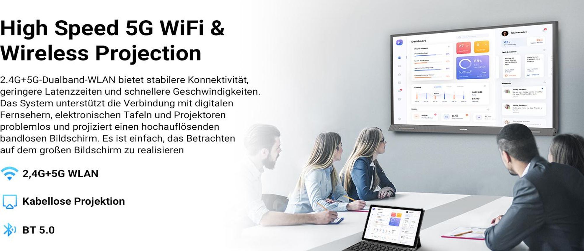 Blackview Tab 16 Pro, 8GB+256GB, Dual-4G, GPS/Glonass, 11-Zoll-IPS-Display, 503g/7,45mm Leicht, 7700mAh Akku, 18W Schnellladung, UNISOC T616 Octa-Core
