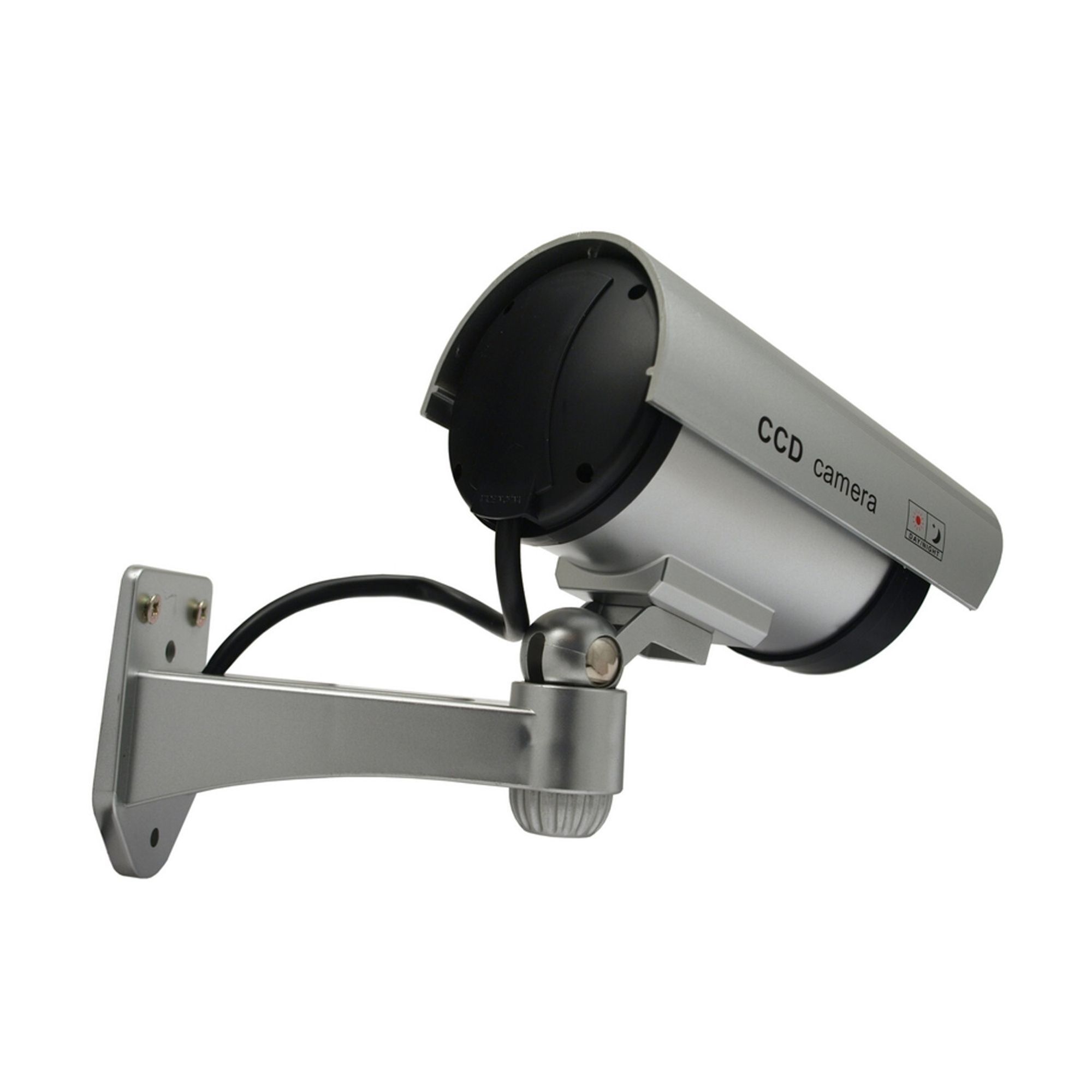 2x Kamera-Attrappe mit blinkender LED IR1100 S IR outdoor silber