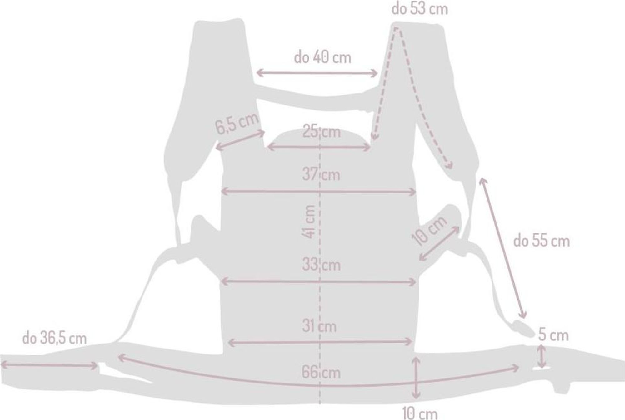 NOSIDEŁKO DLA DZIECKA 2w1 - MoMi COLLET BEŻOWE - KAPTUR 2 POZYCJE DO 15kg