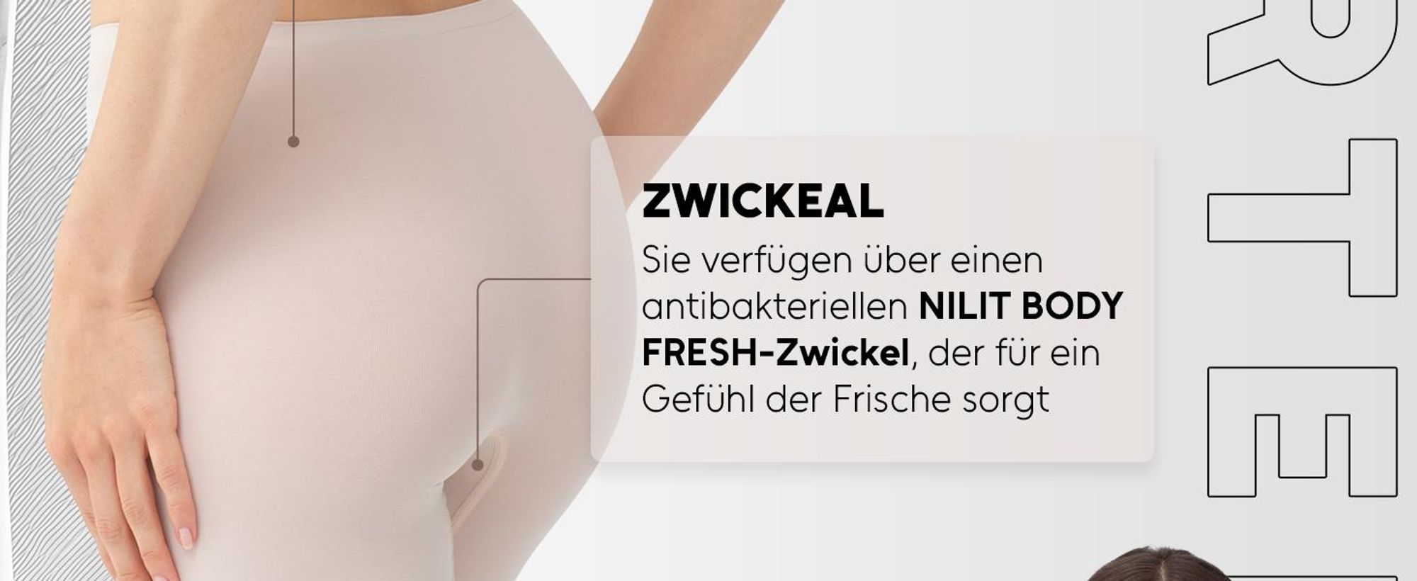Gatta - Miederhose Damen - Unterhosen Damen Nahtlos Knielang - Nude - XL