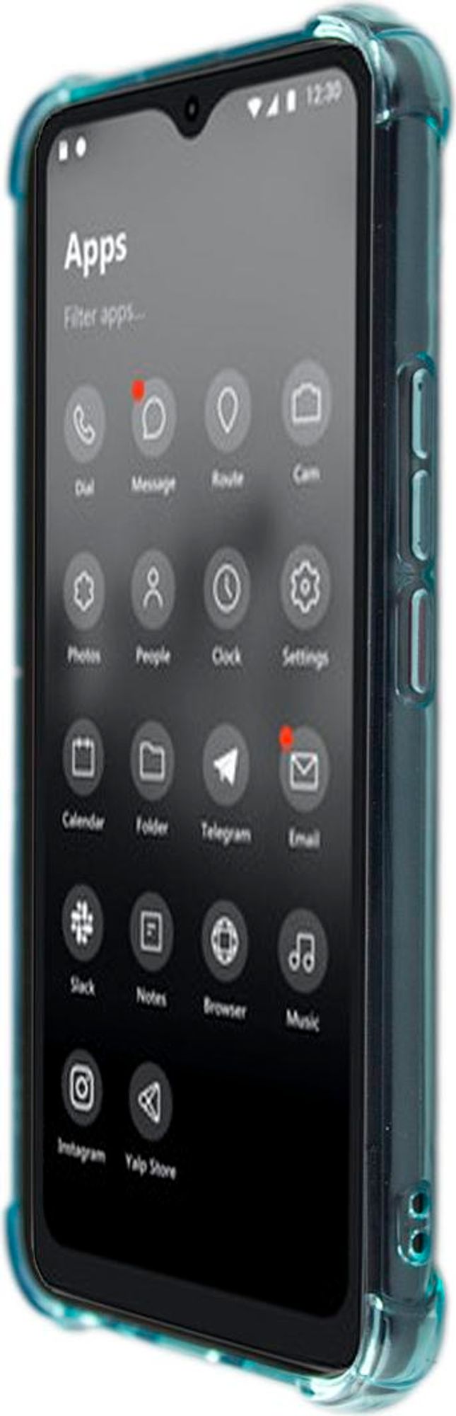 caseroxx Schutz-Hülle TPU-Hülle kompatibel mit Volla Phone 22, Gummi Handy Tasche hellblau Bild 4