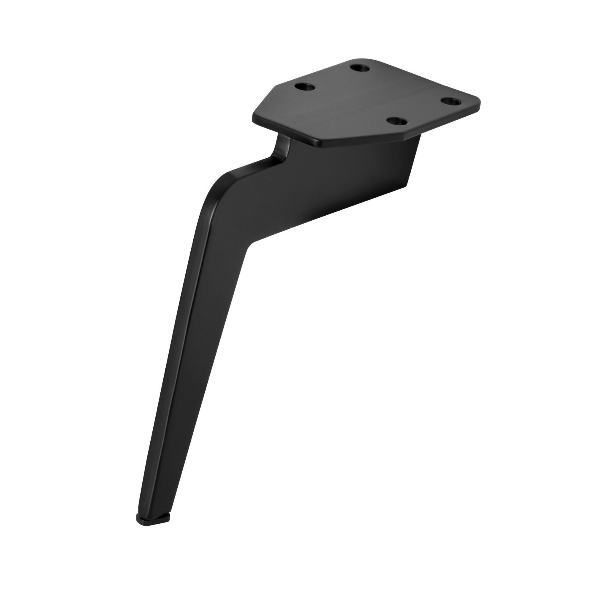 Möbelfuß Metall 170 mm Schwarz Matt – Stabiler Möbelfuß für Sofa, Bett & Schrank – 1 Stück