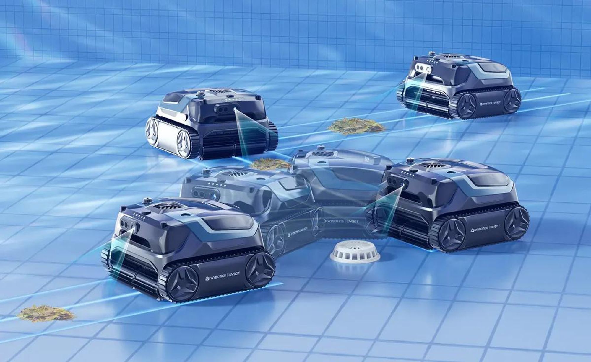 WYBOT S3 Poolroboter: 3D-Kartierung, KI-Vision, Solar/DC, 10L Self-Emptying, App-Steuerung