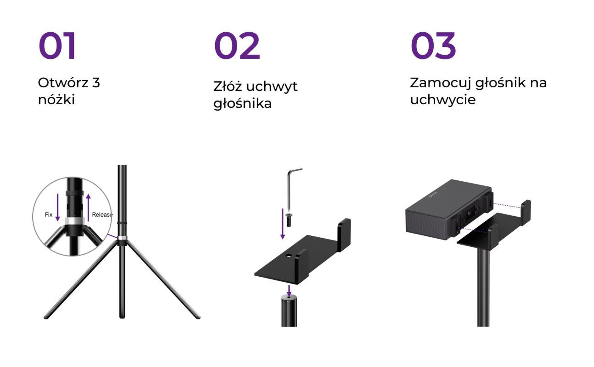 Steady S80 - 1 para podstawek pod głośniki soundbar Nova S80