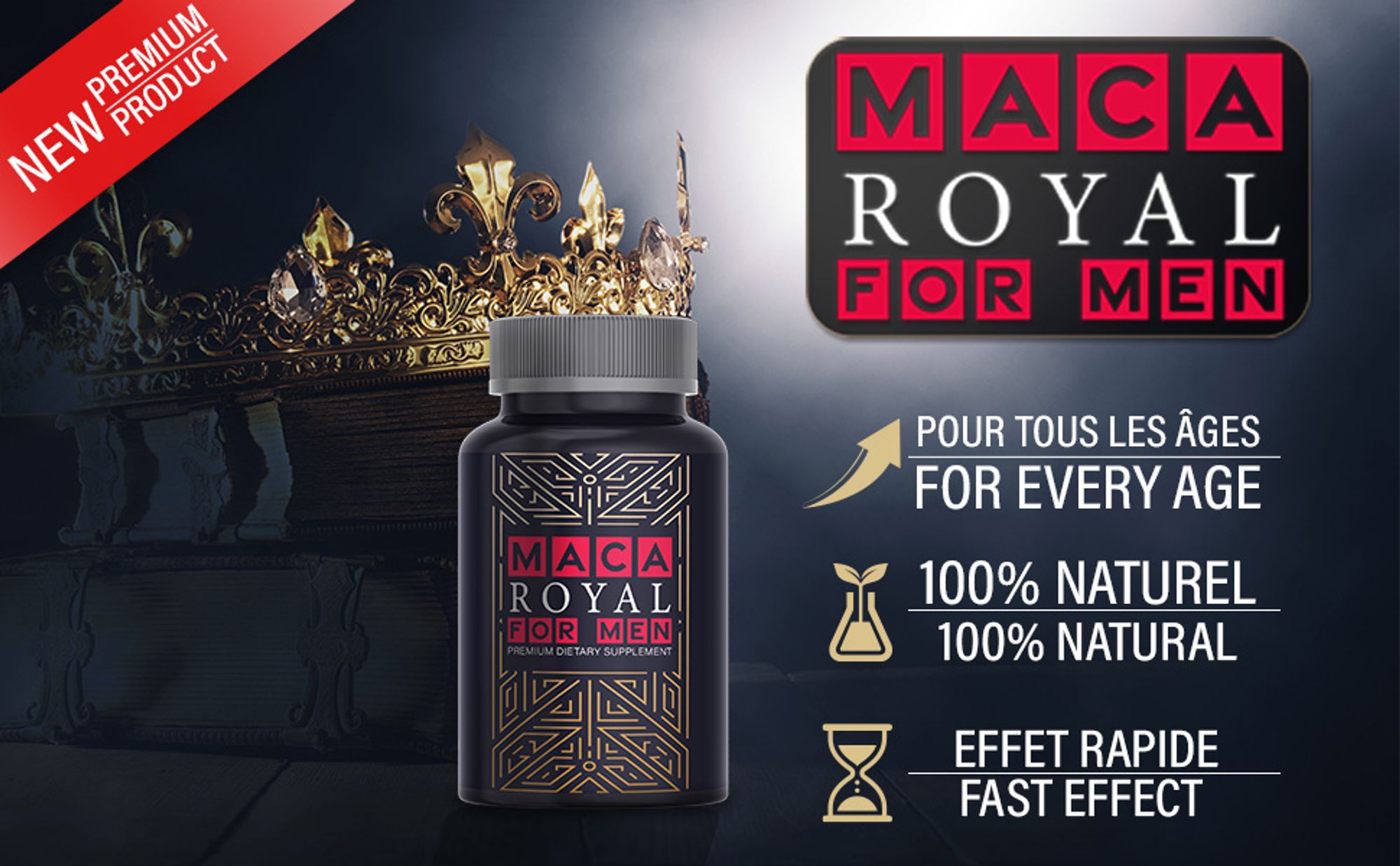Saint Nutrition® Maca Royal – für Männer – Verzögerung der Ejakulation – mehr Spaß zu zweit – Potenz steigernd – mehr Potenz
