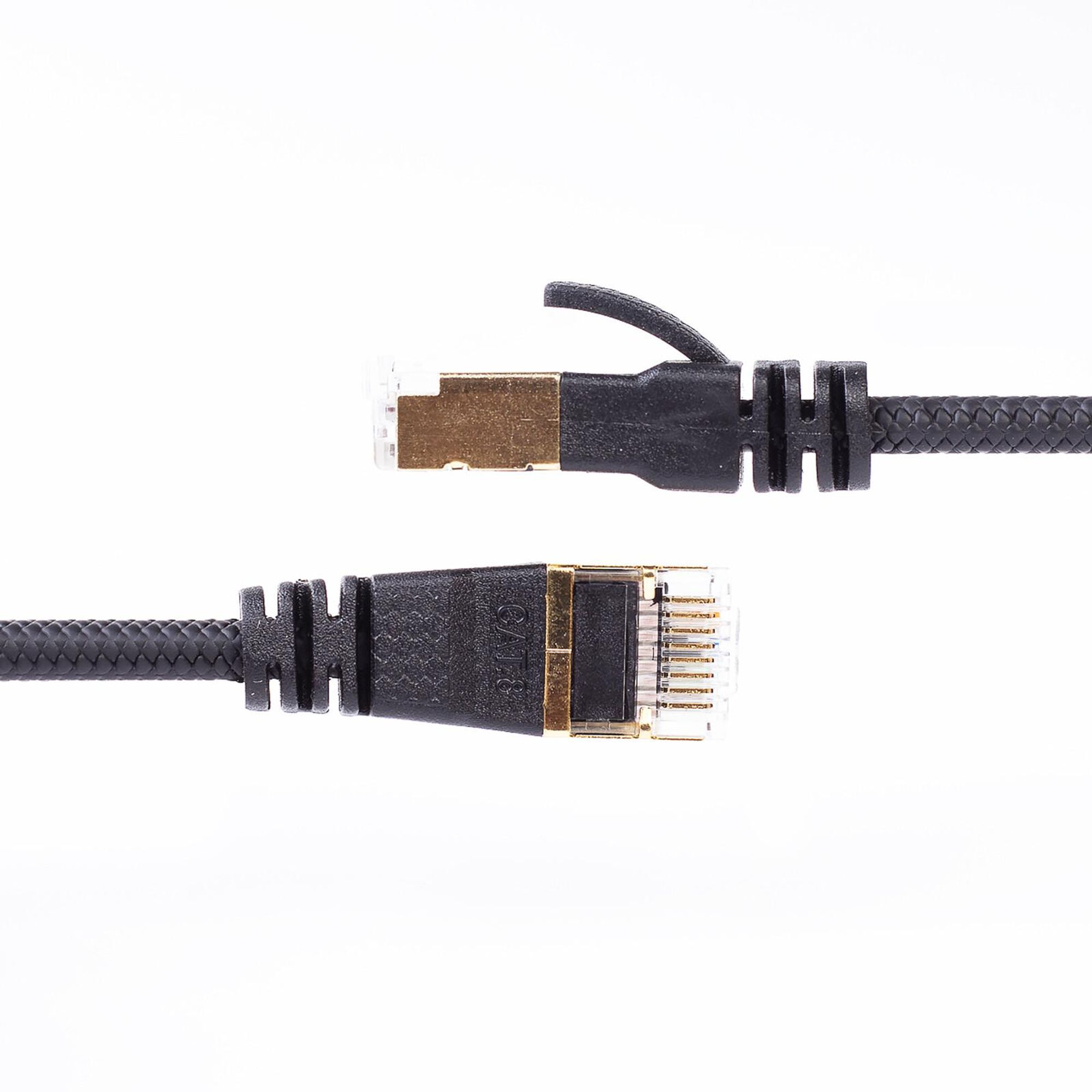 Patchkabel Slim 0,5m CAT6 RJ45 Netzwerkkabel LAN Kabel dünn schmal weiß