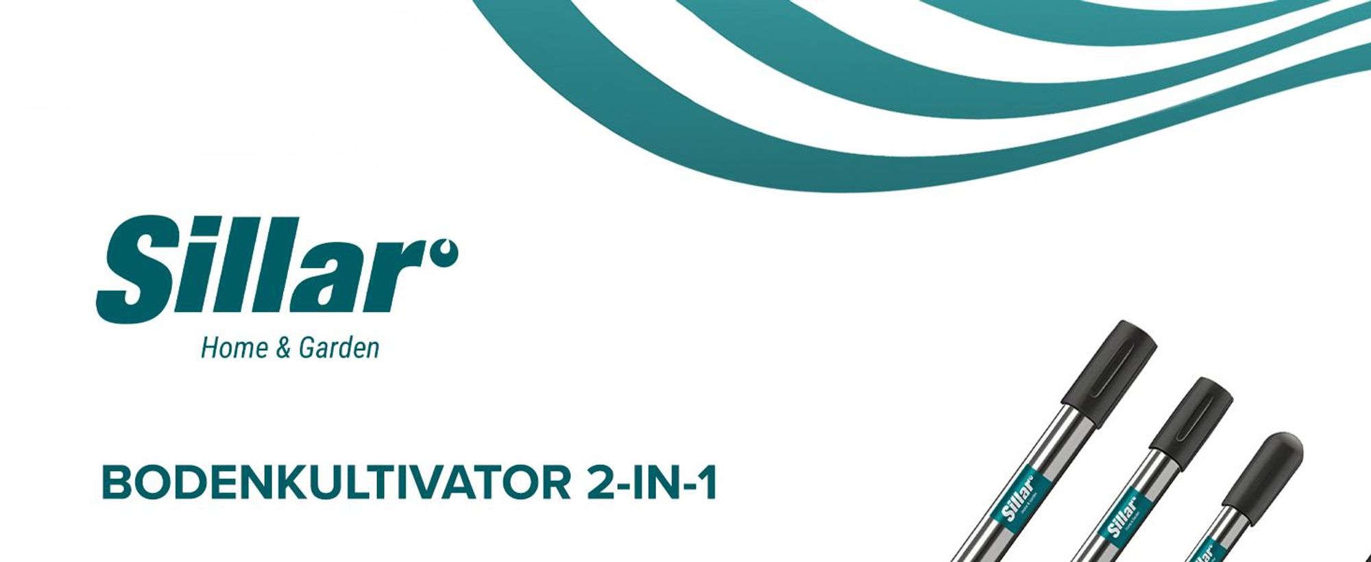 Sillar 2 in 1 Rotationskultivator 182 cm – Bodenlockerer mit Unkrautschneider, manuell, Edelstahl