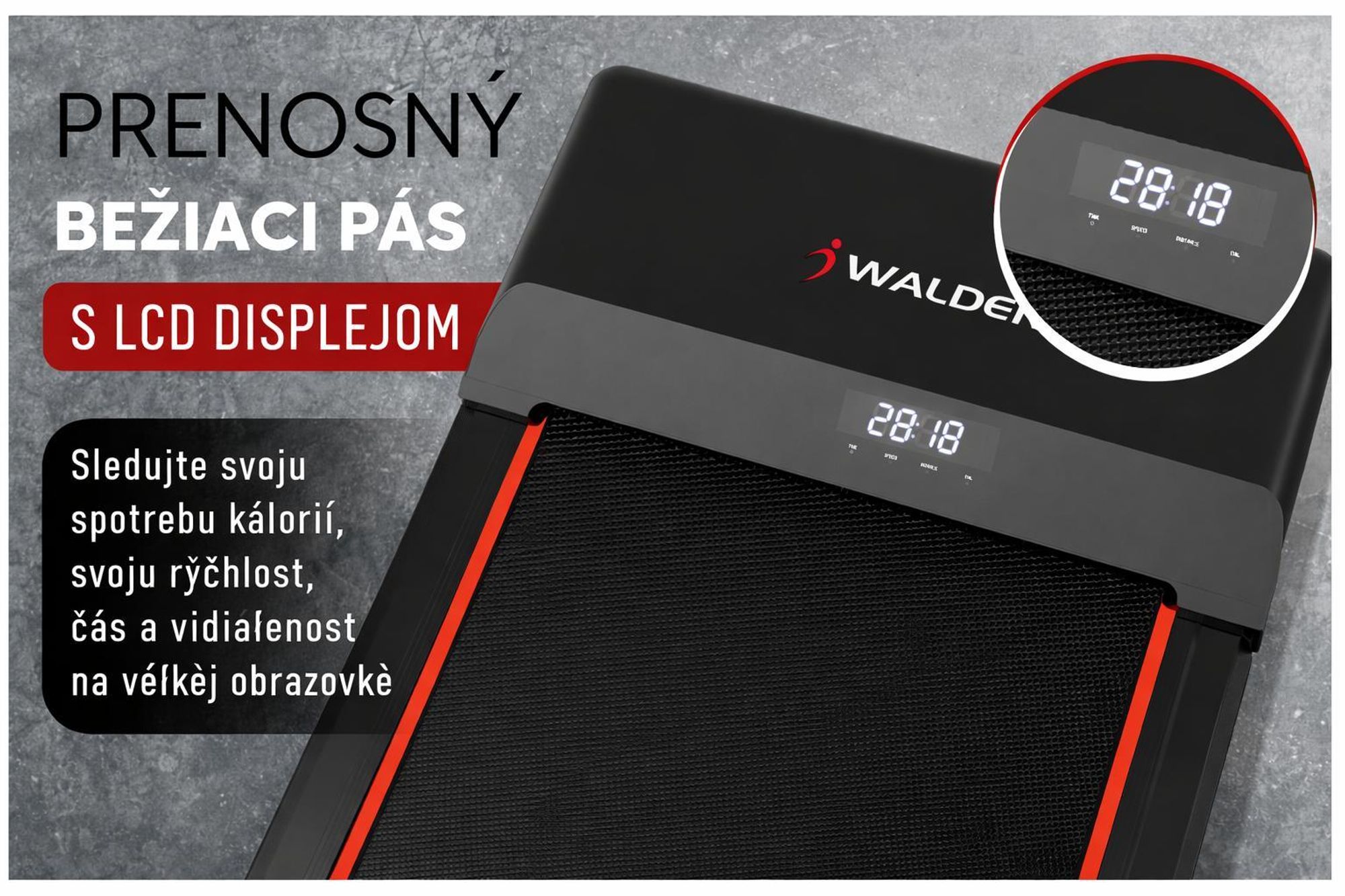 Walden F2200 Chodiaci pás 2-v-1 (1–6 km/h) Kompaktný, Tichý a Pohodlný pre Domácu Kanceláriu, Fitness a Ľahký Tréning