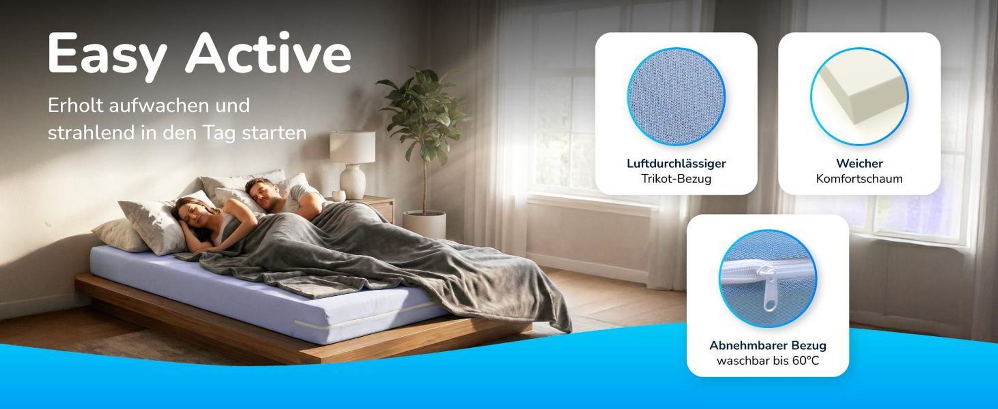 MSS e.K. Easy Active Rollmatratze 100 x 200 x 11 cm | H3 | Kaltschaummatratze | designed und produziert in Deutschland