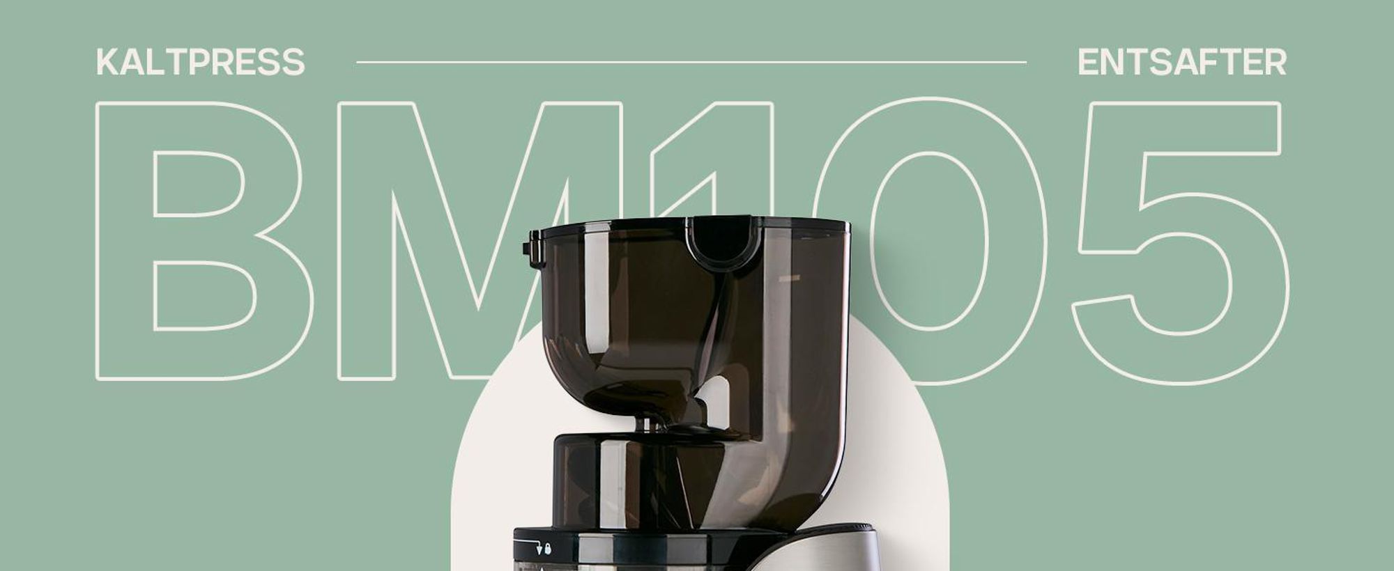 4Swiss Swan BM 105 Slow Juicer Entsafter - Kaltentsafter Saftpresse Elektrisch 400W für Obst & Gemüse XXL Einfüllschacht BPA-Frei