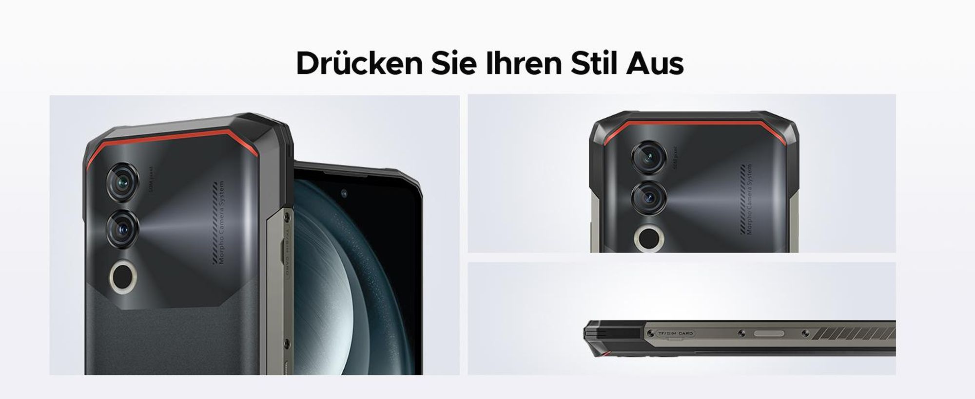 DOOGEE Blade10 Power Outdoor Smartphone Handy, 4G, Android 16, IP68/IP69K, 6,6" 90Hz, 10300mAh, 48+128GB, 50MP, NFC, Fingerabdruck, ohne Vertrag