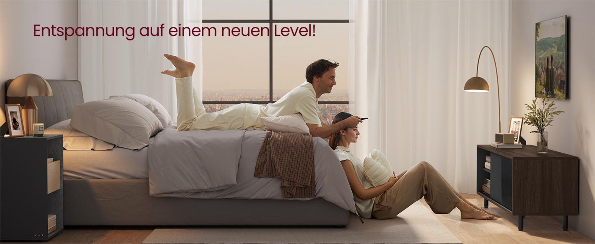 VASAGLE TV-Schrank, Fernsehtisch Wohnzimmer, geriffeltes Glas modern