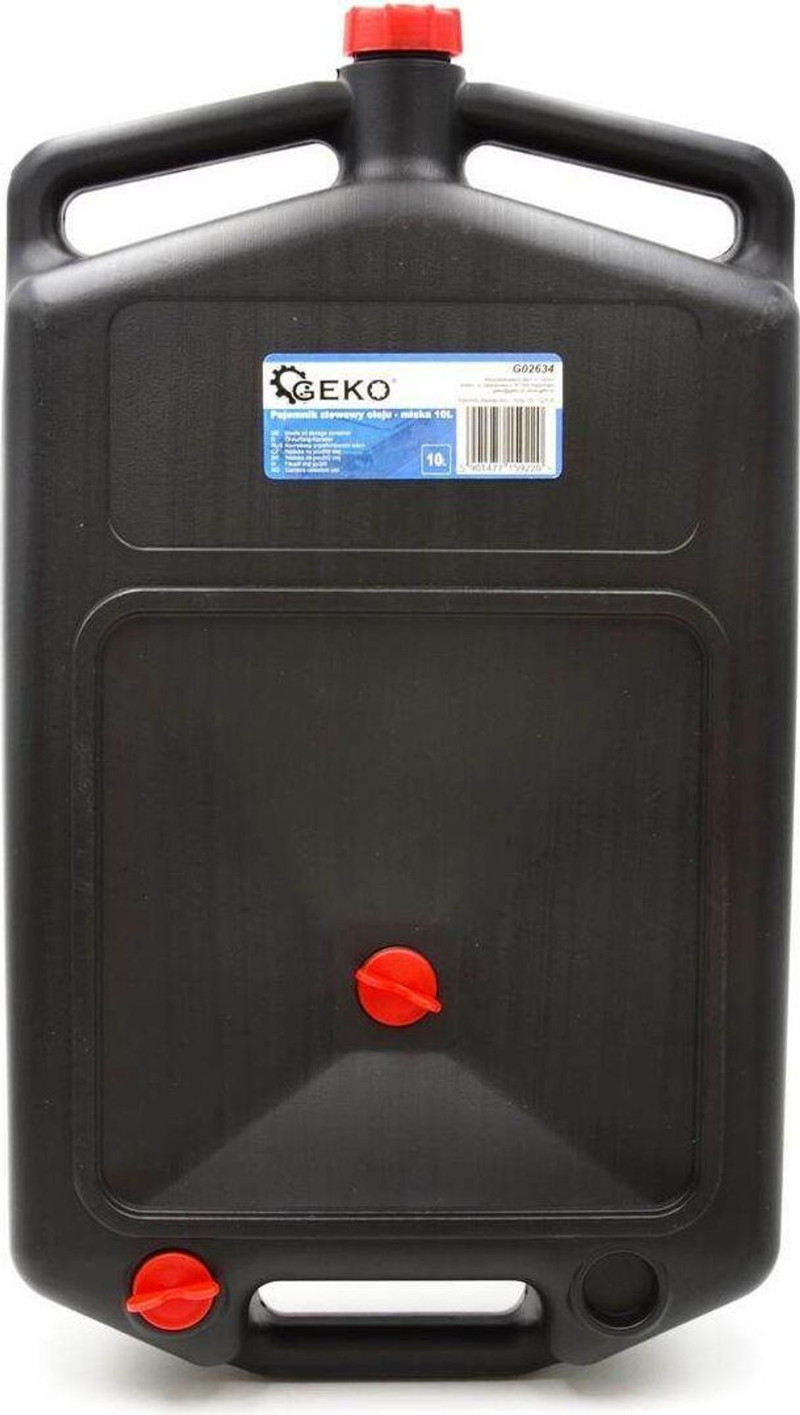 GEKO| Kanister do wymiany oleju, 10l, akcesoria do wymiany oleju, miska ociekowa oleju, taca ociekowa oleju, miska ociekowa oleju, taca ociekowa oleju